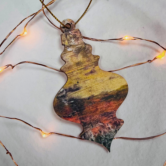 'Winter Morn' Wooden Decoration