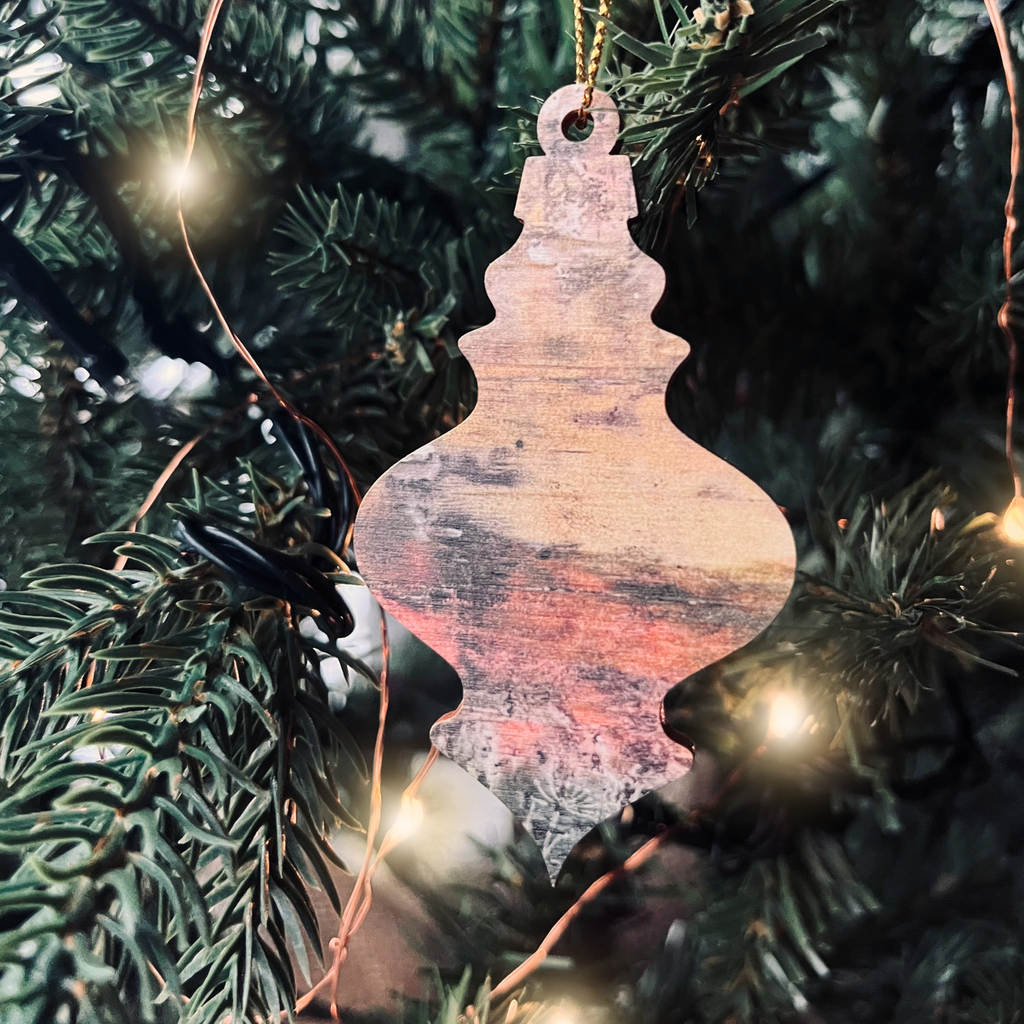 'Set of Four' Botanical Wooden Decorations